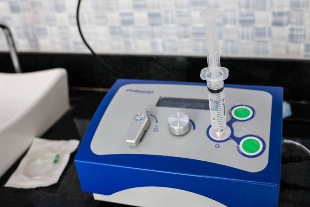 Ozone therapy machine on the bench.
